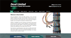 Desktop Screenshot of deval-ltd.co.uk