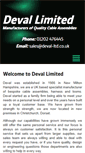 Mobile Screenshot of deval-ltd.co.uk